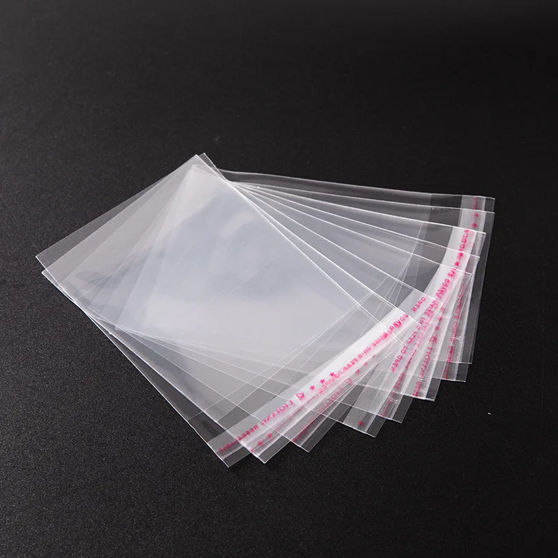 TETP 100Pcs 5Wires Clear Self Adhesive Bag Resealable Waterproof Gift Food Candy Pacakging OPP Plastic Bag Cellophane Storage - Image 5