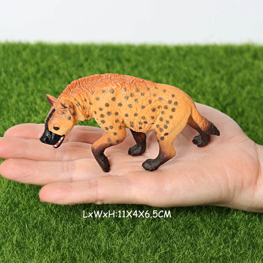 Realistic Plastic Wildlife Hyena,Maned Wolf,African Wild Dog Toy Hand Painted Figurine for Collection Science Educational Prop - Image 9