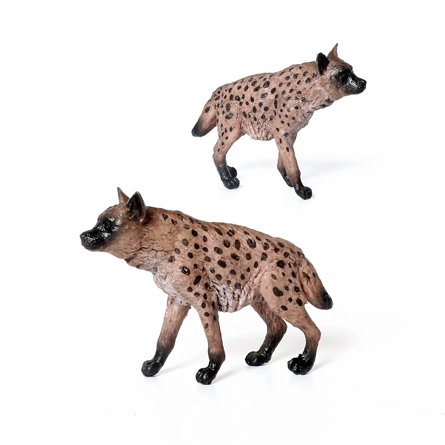 Realistic Plastic Wildlife Hyena,Maned Wolf,African Wild Dog Toy Hand Painted Figurine for Collection Science Educational Prop - Image 4