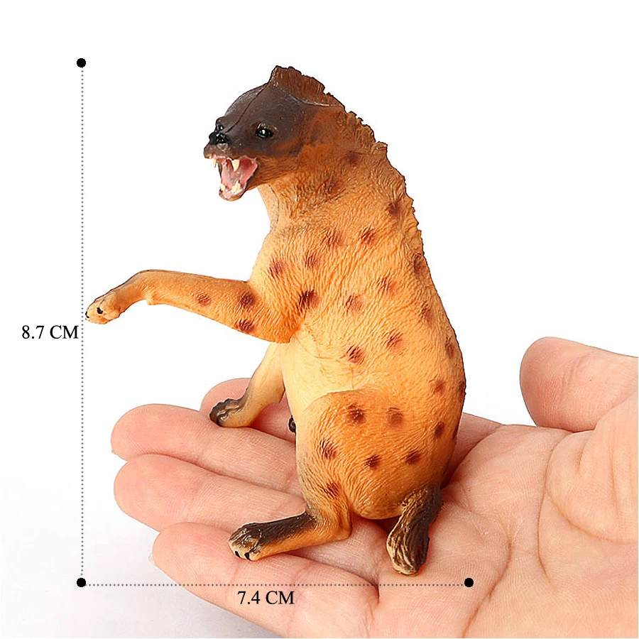 Realistic Plastic Wildlife Hyena,Maned Wolf,African Wild Dog Toy Hand Painted Figurine for Collection Science Educational Prop - Image 8