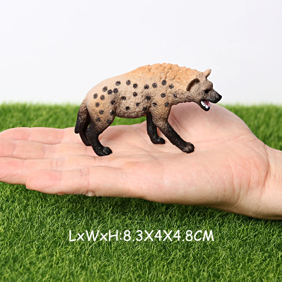 Realistic Plastic Wildlife Hyena,Maned Wolf,African Wild Dog Toy Hand Painted Figurine for Collection Science Educational Prop - Image 13