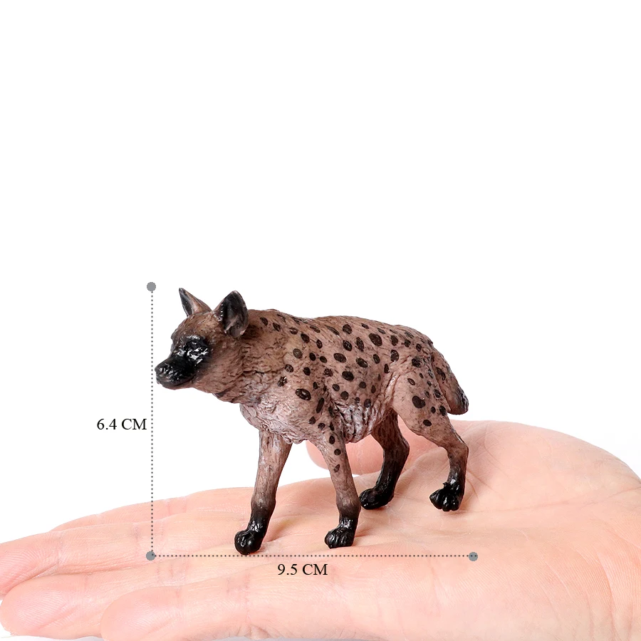 Realistic Plastic Wildlife Hyena,Maned Wolf,African Wild Dog Toy Hand Painted Figurine for Collection Science Educational Prop - Image 7