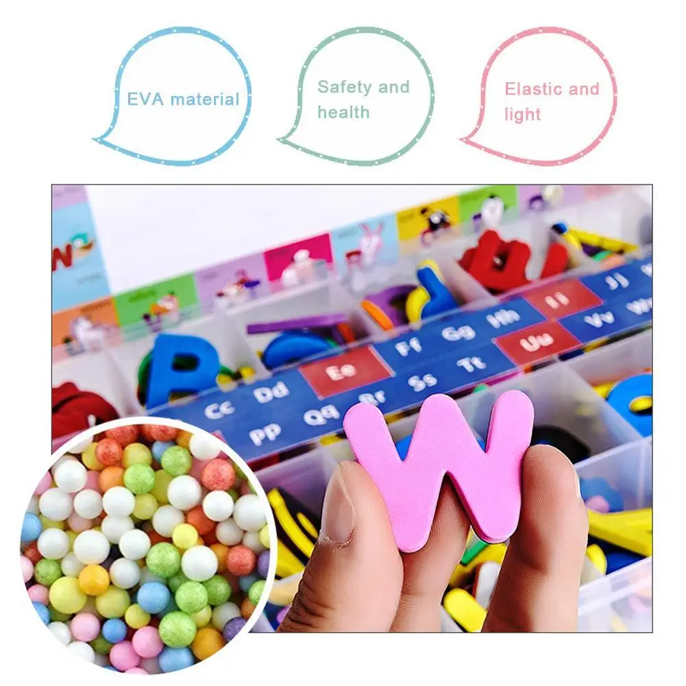 Magnetic Letters 10/26 Pcs Uppercase Lowercase Foam Alphabet ABC Magnets For Fridge Refrigerator Educational Learning Toys Set - Image 3
