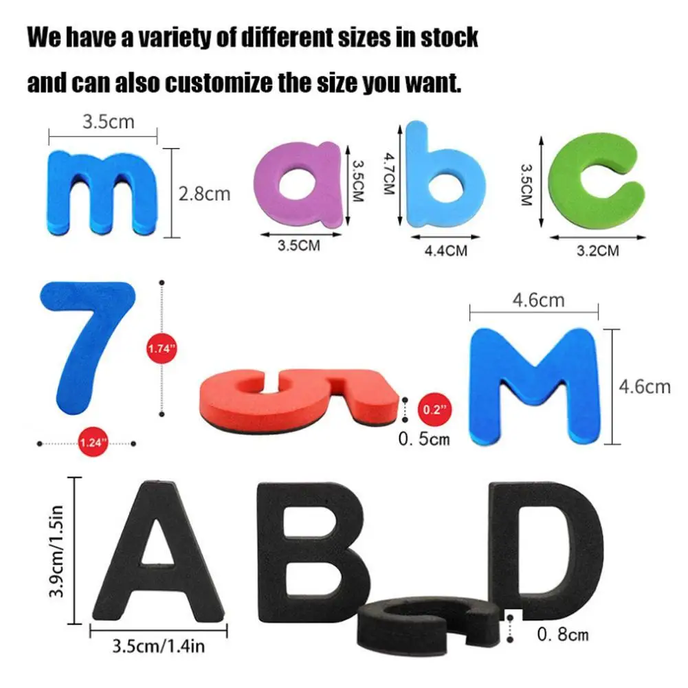 Magnetic Letters 10/26 Pcs Uppercase Lowercase Foam Alphabet ABC Magnets For Fridge Refrigerator Educational Learning Toys Set - Image 4