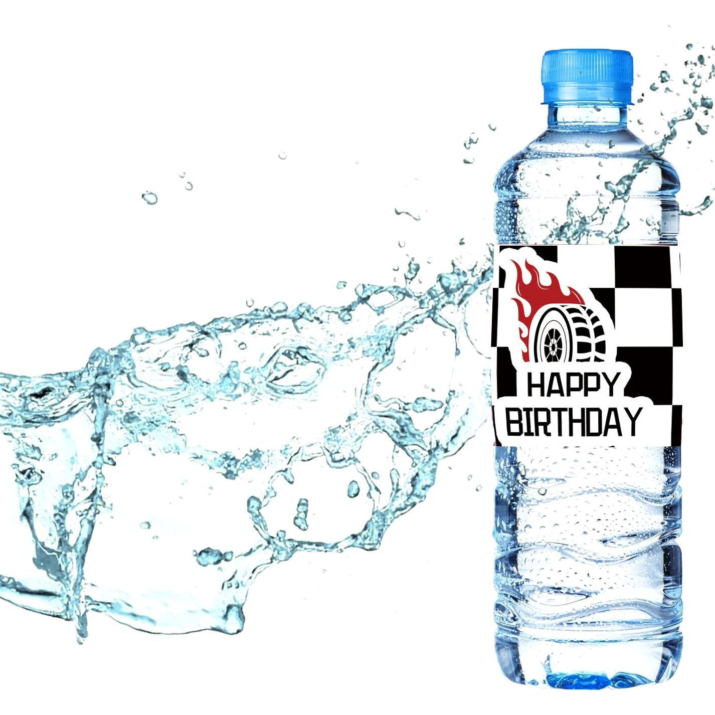 Hot Wheels Cars Water Bottle Labels Party Supplies Birthday Decorations Stickers for Boys Girls Baby Shower Racing Cars Party - Image 6