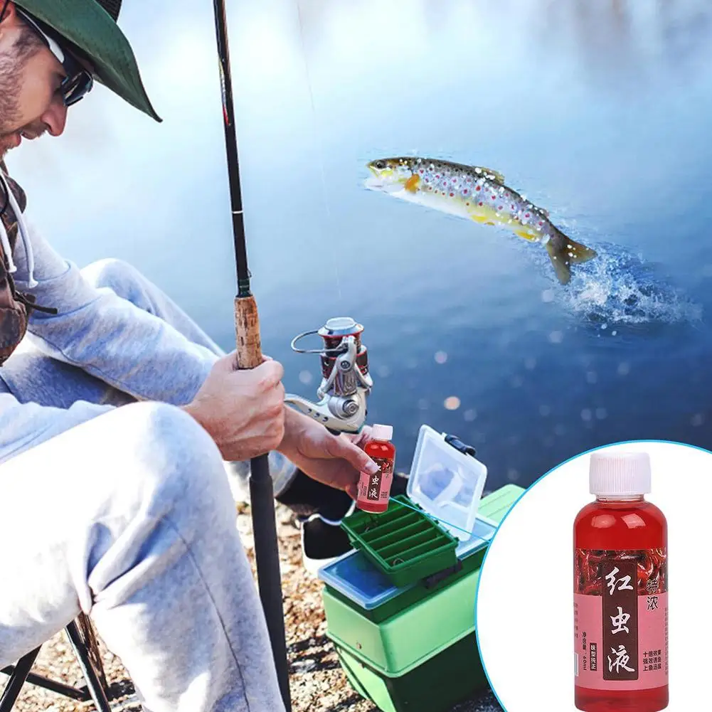 Strong Fish Attractant 100ml Concentrated Worm Extract Red Liquid For Fishing Fish Bait High Concentration Fish Bite Activa U8X0 - Image 3