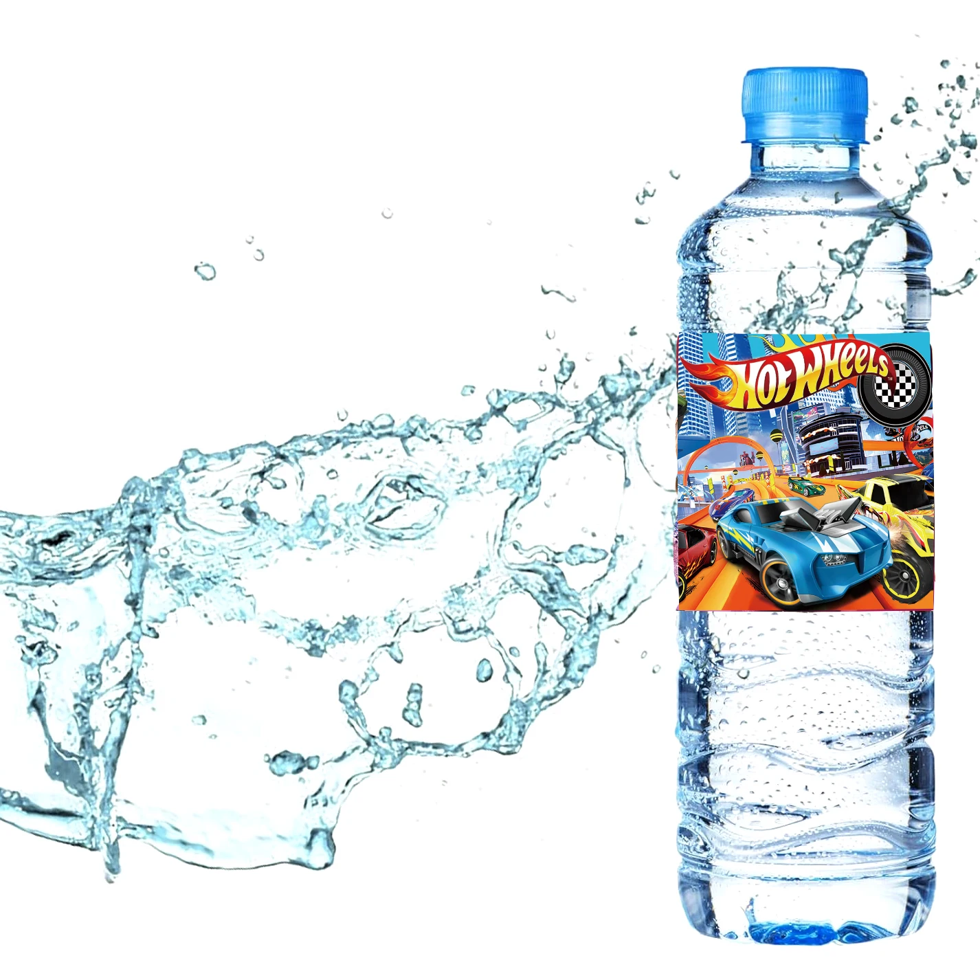 Hot Wheels Cars Water Bottle Labels Party Supplies Birthday Decorations Stickers for Boys Girls Baby Shower Racing Cars Party - Image 4