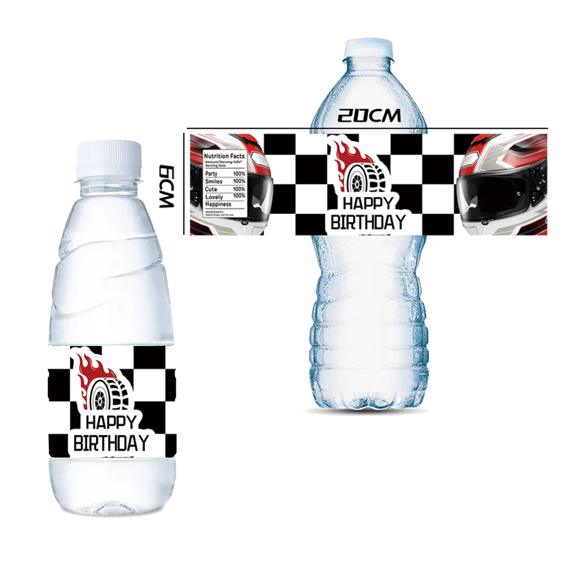 Hot Wheels Cars Water Bottle Labels Party Supplies Birthday Decorations Stickers for Boys Girls Baby Shower Racing Cars Party - Image 8