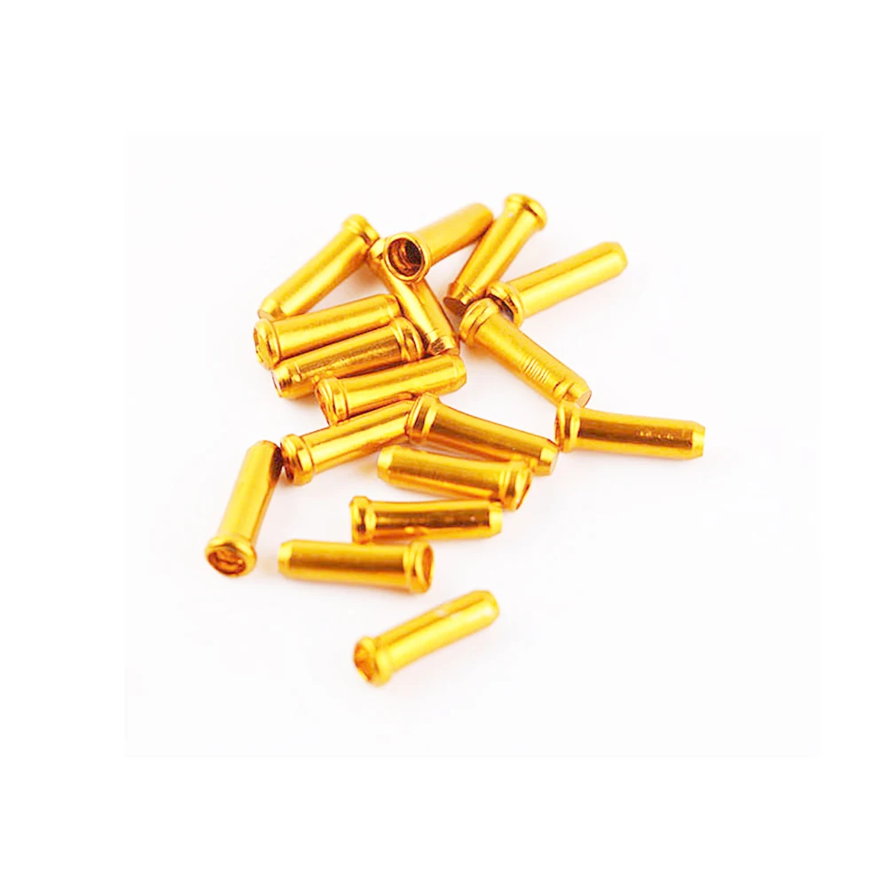 50Pcs Aluminum Bicycle Brake Wire End Caps MTB Road Bike Brake Cable Cap Wire End Cap for Brake Shift Derailleur Cable - Image 4